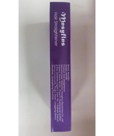 Mnsyflns 2-in-1 Ceramic Hair Straightener & Curler Purple - Lightweight Styler for Women & Girls, Temperature 120-200 - Buy Online on GoSupps.com