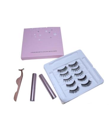 Shop Natural Looking Eyelash Set | 5 Pairs of False Lashes & 2 Applicators - International Shipping Available - Buy Online on GoSupps.com