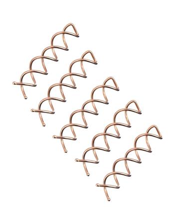 20 Pieces Simple Styles Spiral Bobby Pins Spiral Hair Pins Screw Hair Pin Bridal Bun Make Spin Pins Round Ball Tips Design Spiral Hair Clip Bun Stick Pick for Women and Girls DIY Hair Style  Rose-gold