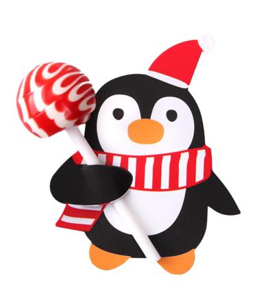 Cymwer Cymwer 50 Pcs Cartoon Christmas Lollipop Cards - Safe and Durable Decoration Recyclable for Christmas Party