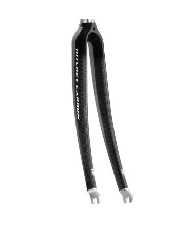 Ritchey Comp Carbon Road Fork - 700c, 1" Straight Steerer, Carbon Fiber Blade with Alloy Crown and Steerer, For Road Bikes, Short Reach Rim Brake, Quick Release Axle