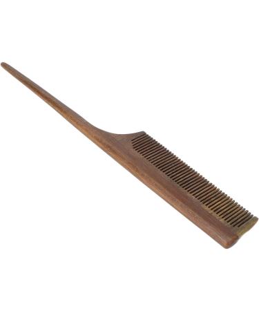 Handmade Sandalwood Rat Tail Comb for Hair Beard Prevents Tangles Relieves Scalp Irritation Round Teeth Dense Comb Teeth - Buy Online on GoSupps.com