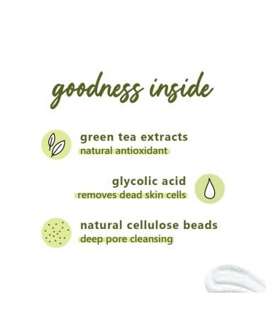Plum Face Scrub - Green Tea & Hibiscus | Acne-Prone Skin Exfoliator | SLS & Paraben Free | 2.64 Fl Oz - Buy Online on GoSupps.com