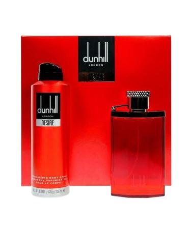 Desire Red by Alfred Dunhill for Men - 2 Pc Gift Set 3.4oz EDT Spray 6.0oz Deodorant Spray