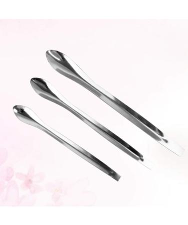 HEALLILY 3PCS Metal Makeup Spatula Set - Beauty Scoop for Face Masks Lipstick and Cosmetic Powder | Ideal for Flawless Application - Buy Online on GoSupps.com