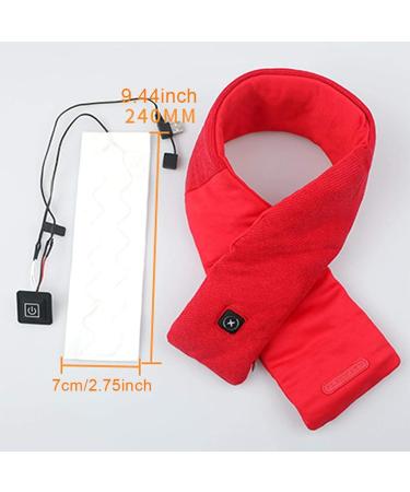 Neck Heating Pad USB - Adjustable Heated Scarf Wraps | 3 Temperature Settings | Winter Outdoor Accessories - Multicolor - Buy Online on GoSupps.com