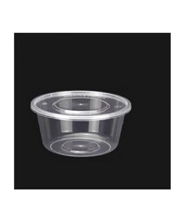 Dinner 600 Boxes Transparent Plastic Disposable Soup Bowls Chutney Bowls Storage Box with Lid Food Containers Fast Food Takeaway Packaging Box 750ML (Color : Black)