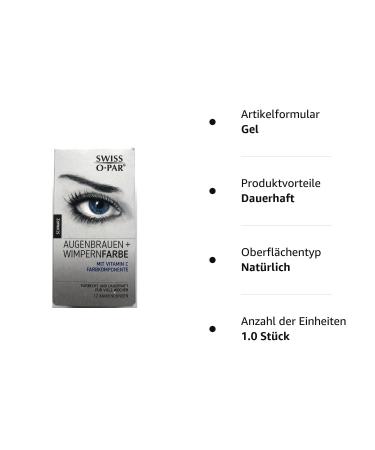 Swiss O-Par Eyelash & Eyebrow Tint Set - Black | Long-Lasting Color for Perfect Lashes & Brows | International Shipping Available - Buy Online on GoSupps.com