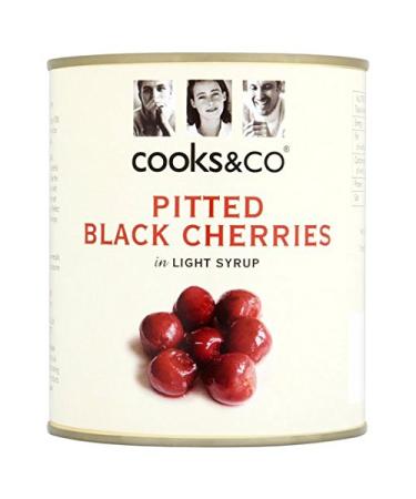 Cooks & Co Pitted Black Cherries 850g