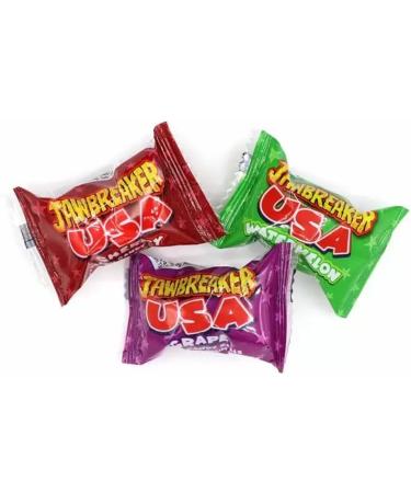 Zed-Candy Jawbreaker USA Bag 99g - Fruit Favoured Hard Candy Balls with A Bubblegum Centre | Pick any number of bags - Buy Online on GoSupps.com