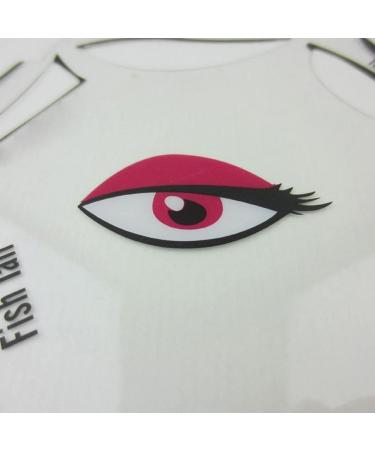 Rachlicy 6 in 1 Eyeliner Stencil for Eyes Cat Liner Makeup Tool with Eye Line Guide Template - Buy Online on GoSupps.com