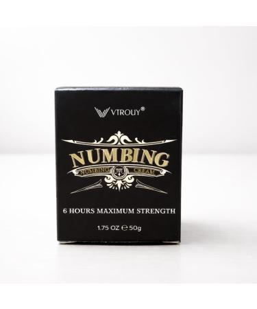 VTROUY Numbing Cream for skin: Long Lasting with Arnica and Emu Oil 1.56 fl.oz