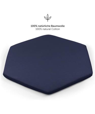 Shop Laleni 6-Corner Fertilizer Sheet Drill - Oeko-Tex Certified 100% Cotton Bedding - Breathable Clamping Cloth for Kids - Dark Ocean Blue (100x115cm) - Buy Online on GoSupps.com