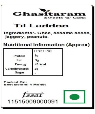 Ghasitaram Gifts Lohri Gifts Lohri Sweets - Til Laddoo (Bhuga) Revadi and Gachak Hamper - Buy Online on GoSupps.com