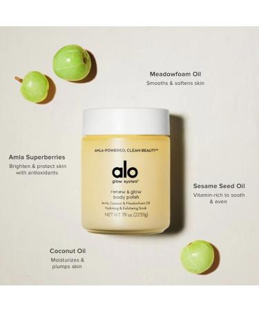 Alo Yoga Renew And Glow Body Polish - Sugar Exfoliating Scrub with Coconut & Amla Antioxidants | 9.1 oz - International Shipping Available - Buy Online on GoSupps.com