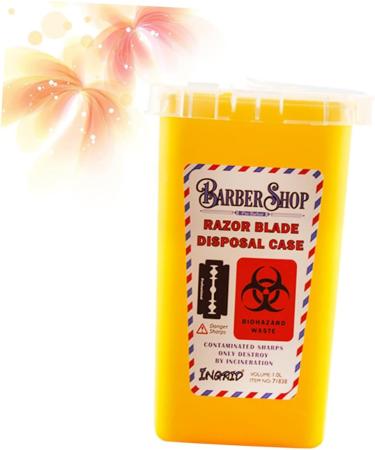 Frcolor 2-Piece Yellow Folding Cutters Set - Portable Hairdresser Tools with Sharpened Needles for Safe Storage | Ideal for Suitcases & Waste Razor - Buy Online on GoSupps.com