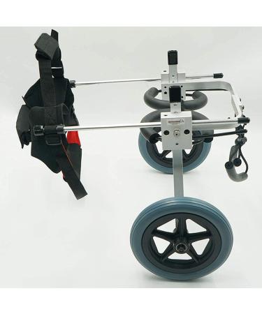 Adjustable Dog Wheelchair Two Wheels Pet Cart Animal Rehabilitation Cart for Handicapped Hind Legs Pet Exercise Wheels Lightweight Easy Assemble XX - Small