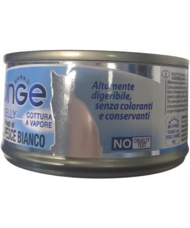  Monge superpremium Monge Jelly Natural Superpremium quality tuna fillets with white fish for cats steam cooking 24 cans 80 g without colors and preservatives - Buy Online on GoSupps.com