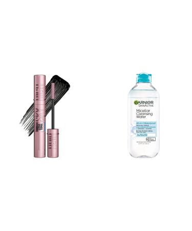 Maybelline Sky High Mascara Waterproof Very Black and Garnier Micellar Water Bundle