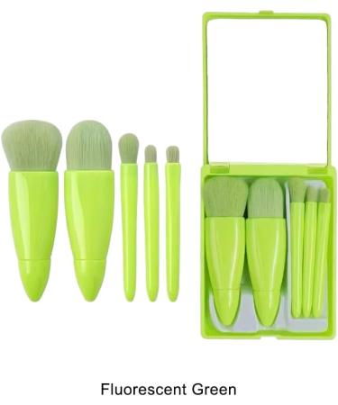rongweiwang Powder Blusher Brush Mirror Box - For Flawless Makeup Application On Go Multi-functional Makeup Brush Makeup Brush Set Fluorescent Green - Buy Online on GoSupps.com