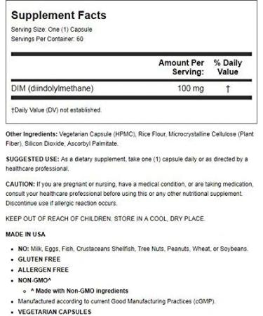 Buy DIM (Diindolylmethane) 60 Caps - Premium Quality Supplement | Fast International Shipping - Buy Online on GoSupps.com