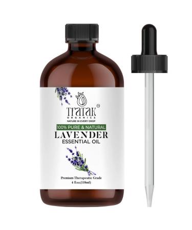 Lavender Essential Oil with Premium Dropper - Undiluted Essential Oil for Aromatherapy and Diffuser - Lavender Oil Huge 4 Oz