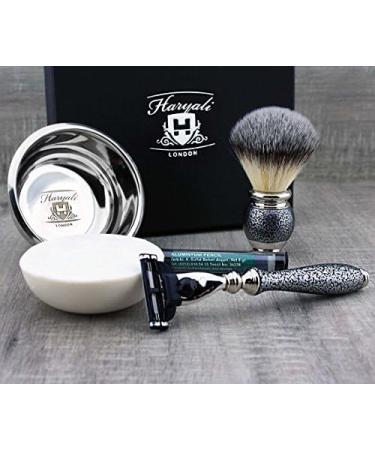 Premium Synthetic Brush & Triple Cartridge Razor Set with Bowl & Soap - Ultimate Shaving Experience - Buy Online on GoSupps.com