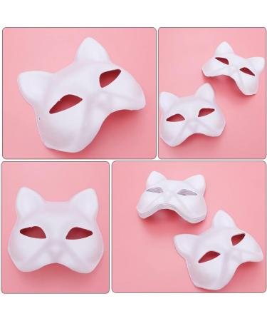 Homoyoyo Cat Mask - 4 Pack DERIAN-MAKS Homemade Unmart Paper Masks for Halloween Christmas and Carnival Parties - Buy Online on GoSupps.com