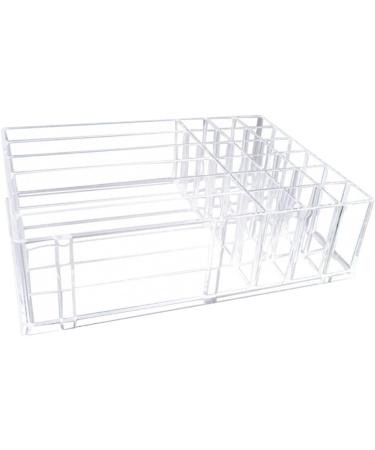 IMIKEYA Lipstick Stand 2 Pcs Makeup Storage Case Makeup Holder Display Makeup Case Storage Box Eyeshadow Palette Powder Transparentx2pcs 24.7X18.2X7CMx2pcs - Buy Online on GoSupps.com