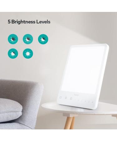 LASTAR UV-Free Light Therapy Lamp - 10000 Lux Sun Lamp with Timer & Brightness Control - Buy Online on GoSupps.com