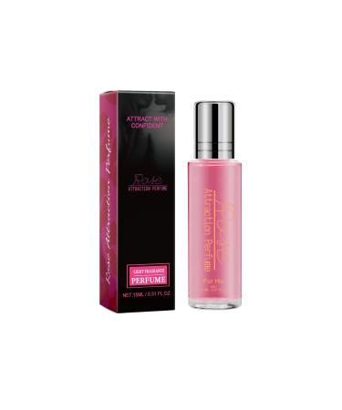 VEFSU Rose Attraction Perfume Long Lasting Roll On Perfume Oil Fragrance Personal For Her To Attract Men 15ml (Hot Pink One Size) 1 Fl Oz (Pack of 1) Hot Pink