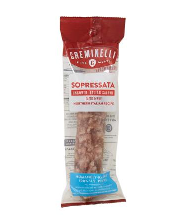 Creminelli - Italian Artisan Handcrafted Fine Meats, Sopressata, 5.5 Ounce Sopressata 5.5 Ounce (Pack of 1)