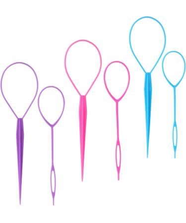 Tail Hair Loop Styling Tool Large + Small Hair Pull Through Tool Hair Accessories for Women French Braiding Hair Tool Hair Flipper Pull Through Pony Tail Hair Tool Loop Hair Tool - Buy Online on GoSupps.com