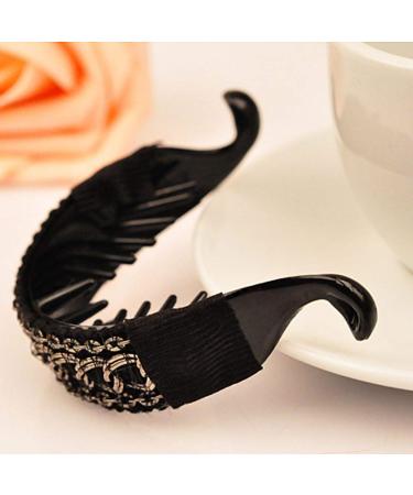 Women s Big Hair Clip - Stylish Banana Scrunchie Gripper & Clamp Hair Accessories for Girls - Black - Buy Online on GoSupps.com