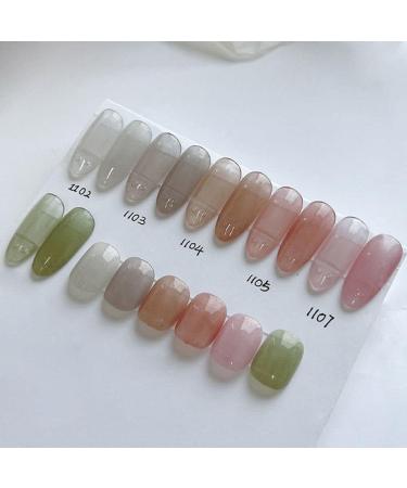 15ml Nude Ice Transparent Pearl Jelly Gel Nail Polish Semi Permanent Soak Off Nail Lacquer Varnish Phototherapy Manicure Tool| | - - (Color: 6) - Buy Online on GoSupps.com