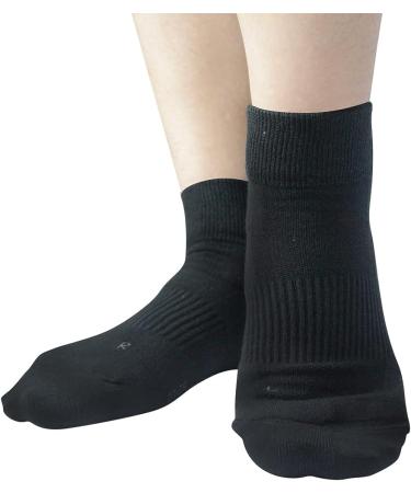 Magic Sport Non-Binding Diabetic Ankle Socks - Wide Cuff, Seamless Toe, Cushioned - Unisex, Large, White - Buy Online on GoSupps.com