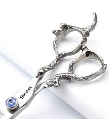 Professional 6-Inch Hairstyle Studio Styling Scissors - Japanese Hairdresser Tools with Chinese Dragon Design | 3-Piece Set for Precision Cutting - Buy Online on GoSupps.com