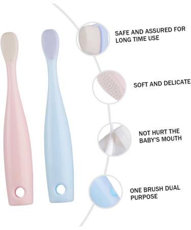 Gatuida Baby Toothbrush Set - Soft Bristles Toddler & Children Toothbrushes for Ages 1-2 | Gentle Oral Care for Kids - Buy Online on GoSupps.com