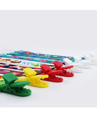 Uberming 8-Piece Fabric Pacifier Chains Set - Colorful Clips for Newborns | Unisex & Versatile Nipple Chains for Baby Girls & Boys - Buy Online on GoSupps.com