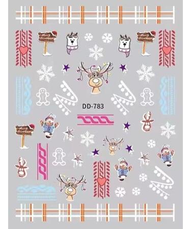 9 Sheets Christmas Nail Art Stickers Decals Self-Adhesive Kids Cute White Snowman Snowflakes Winter Snowbell Reindeer Nail Supplies Nail Art Design Decoration Accessories - Buy Online on GoSupps.com