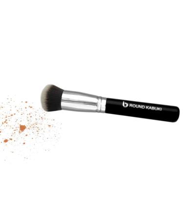 Mineral Powder Foundation Makeup Brush - Round Top Kabuki Brush for Loose Minerals - Soft Dense Synthetic Bristles for Setting, Finishing, Buffing - Cruelty Free - Buy Online on GoSupps.com