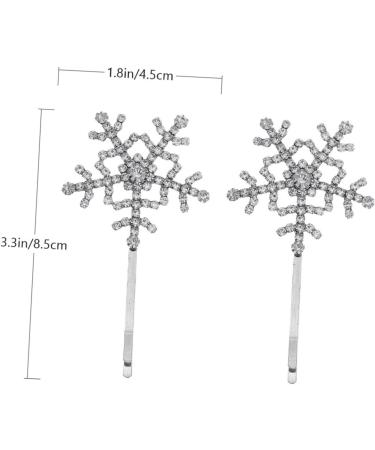 MAGICLULU 2 Pairs Side Rhinestone Barrette Headdress Barrette Rhinestones Hair Clip Women Hairpin Bobby Pin Snowflake Hair Clips Fashion Hairpins Rhinestones Barrette Women Barrette Hair Pin - Buy Online on GoSupps.com