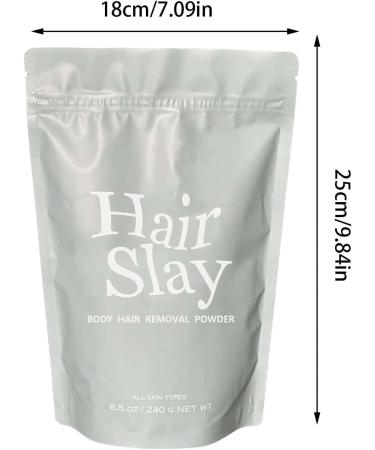 hair Slayers Body Powder Kit Natural Ingredients Painless & Instant Hair Remover Soothing & Skinfriendly with exfoliations - Buy Online on GoSupps.com