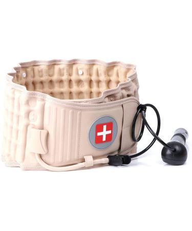 Justinzz Inflatable Lumbar Belt - Decompression & Air Traction Belt for 29-49 Inch Waists | Spinal Support & Pain Relief - Buy Online on GoSupps.com