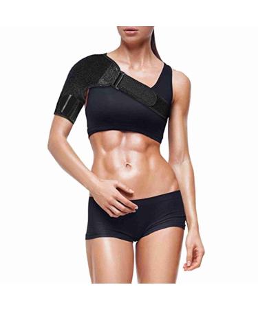 Adjustable Shoulder Support Brace for Rotator Cuff Pain Relief - Left & Right Arm - Includes Mesh Bag & Manual - Buy Online on GoSupps.com