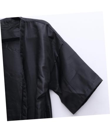 Didiseaon Womens Coat Cape Womens Work Clothes Pajamas for Men Salon Client Smock Work Dress for Women Womens Night Gown Black Kimonos for Women Hair Color Robe Woman Face Apron - Buy Online on GoSupps.com