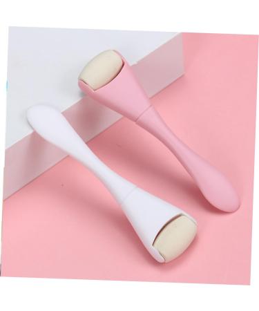 FRCOLOR 3pcs Oil Removal Face Massage Roller Tool - Skin Care Massager Walker - Pink | International Shipping - Buy Online on GoSupps.com