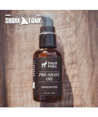 Pete & Pedro Pre-Shave Oil - Smooth Shaving Reduces Irritation As Seen on Shark Tank | Unscented 2 oz | Perfect for All Razors - Buy Online on GoSupps.com