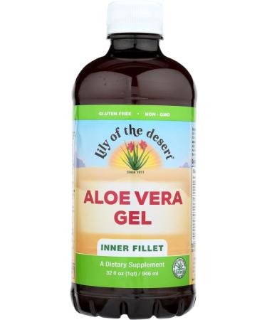 Lily of The Desert Aloe Vera Gel Organic Liquid 32 oz (Pack of 1)