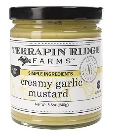 Terrapin Ridge Farms Gourmet Creamy Garlic Mustard  One 8.5 Ounce Jar